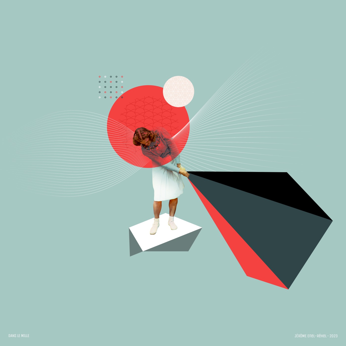 Dans le mille — collage de Jérôme Enel-Réhel