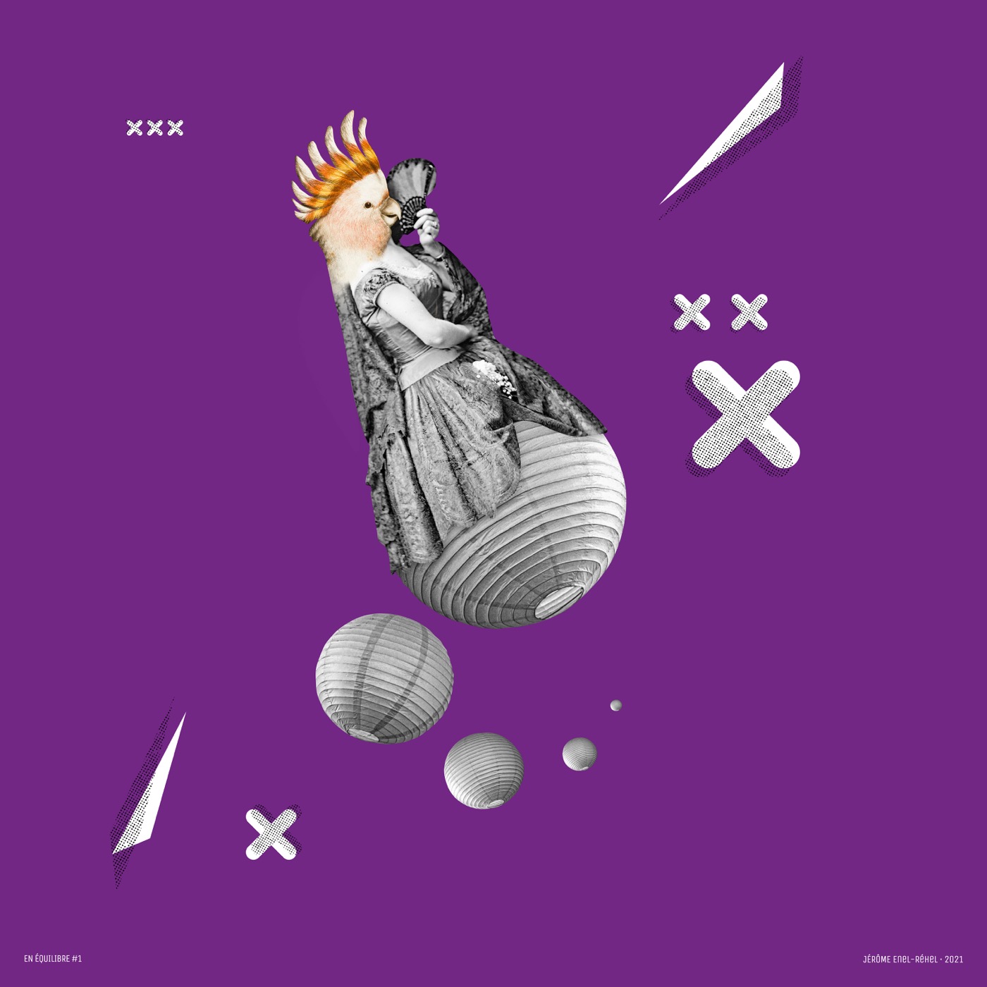 En équilibre · 1 — collage de Jérôme Enel-Réhel