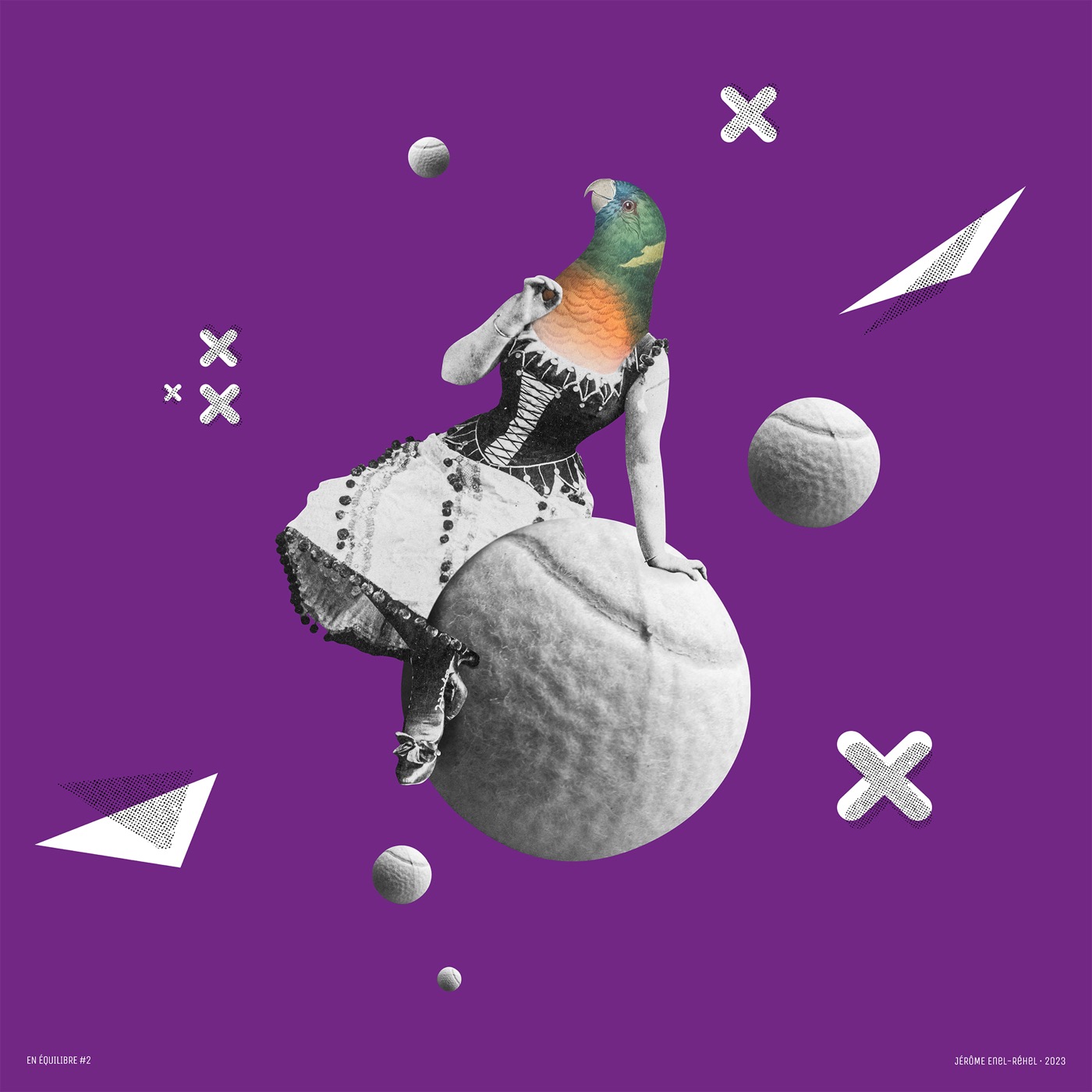 En équilibre · 2 — collage de Jérôme Enel-Réhel
