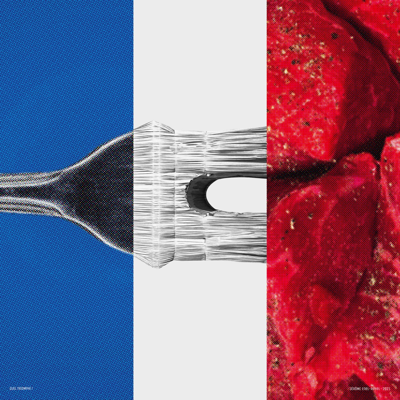 Quel triomphe — collage de Jérôme Enel-Réhel