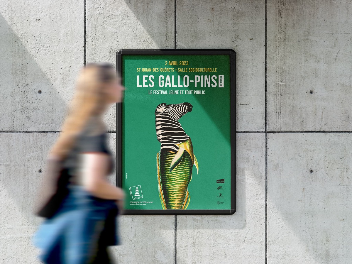 Compagnie Farce Bleue — projet de design graphique de Jérôme Enel-Réhel