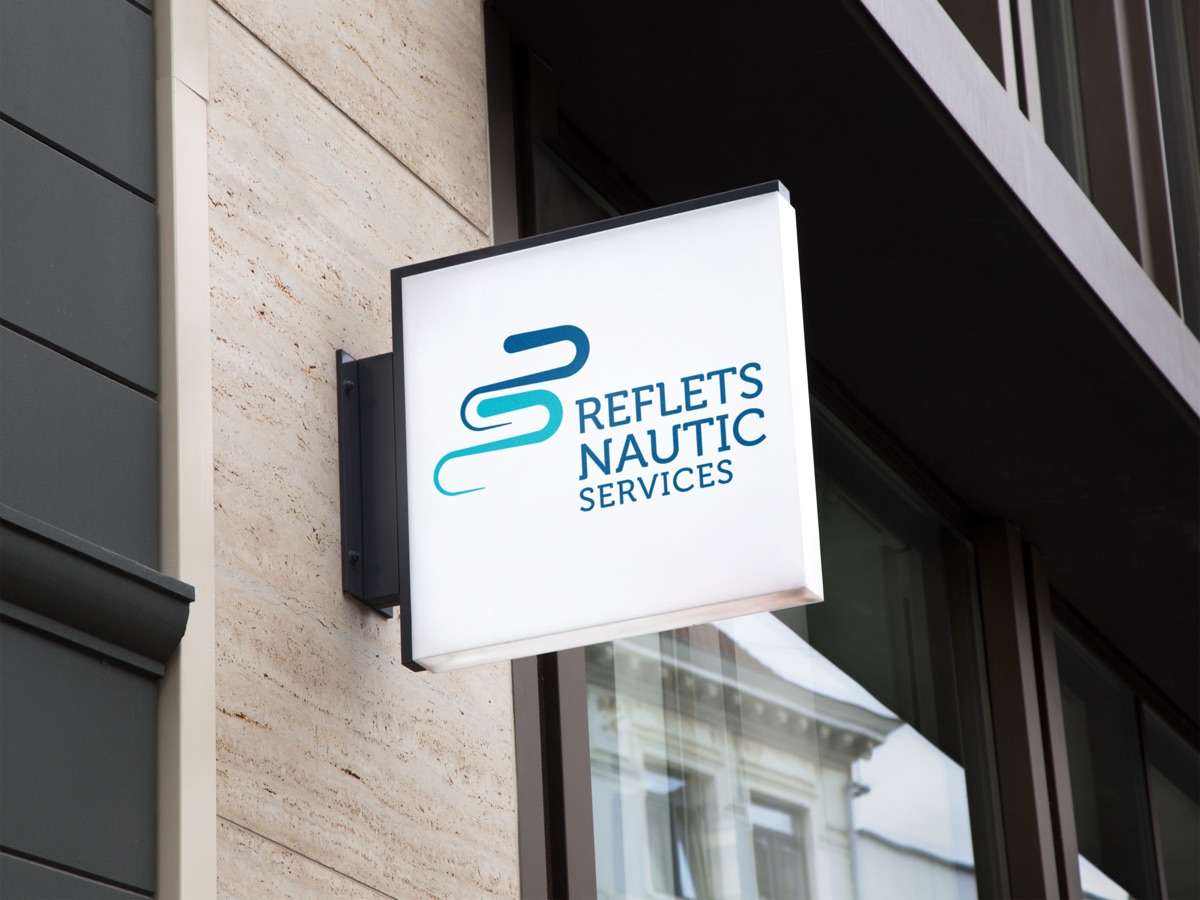 Reflets Nautic Services — projet de design graphique de Jérôme Enel-Réhel